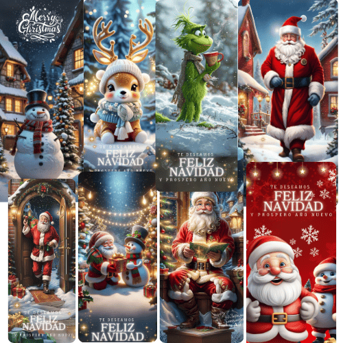 Forro Funda Para Puerta Navideña DESHOPING