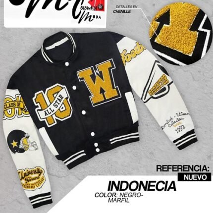 Chaqueta Beisbolera En Algodón Mujer