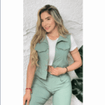 Conjunto 3 Piezas Mujer Pantalon chaleco DESHOPING