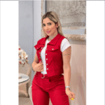 Conjunto 3 Piezas Mujer Pantalon chaleco DESHOPING