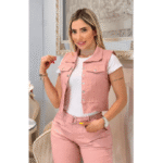 Conjunto 3 Piezas Mujer Pantalon chaleco DESHOPING