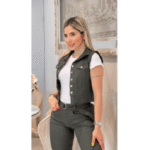 Conjunto 3 Piezas Mujer Pantalon chaleco DESHOPING