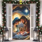 Forro Funda Para Puerta Navideña DESHOPING