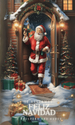 Forro Funda Para Puerta Navideña DESHOPING